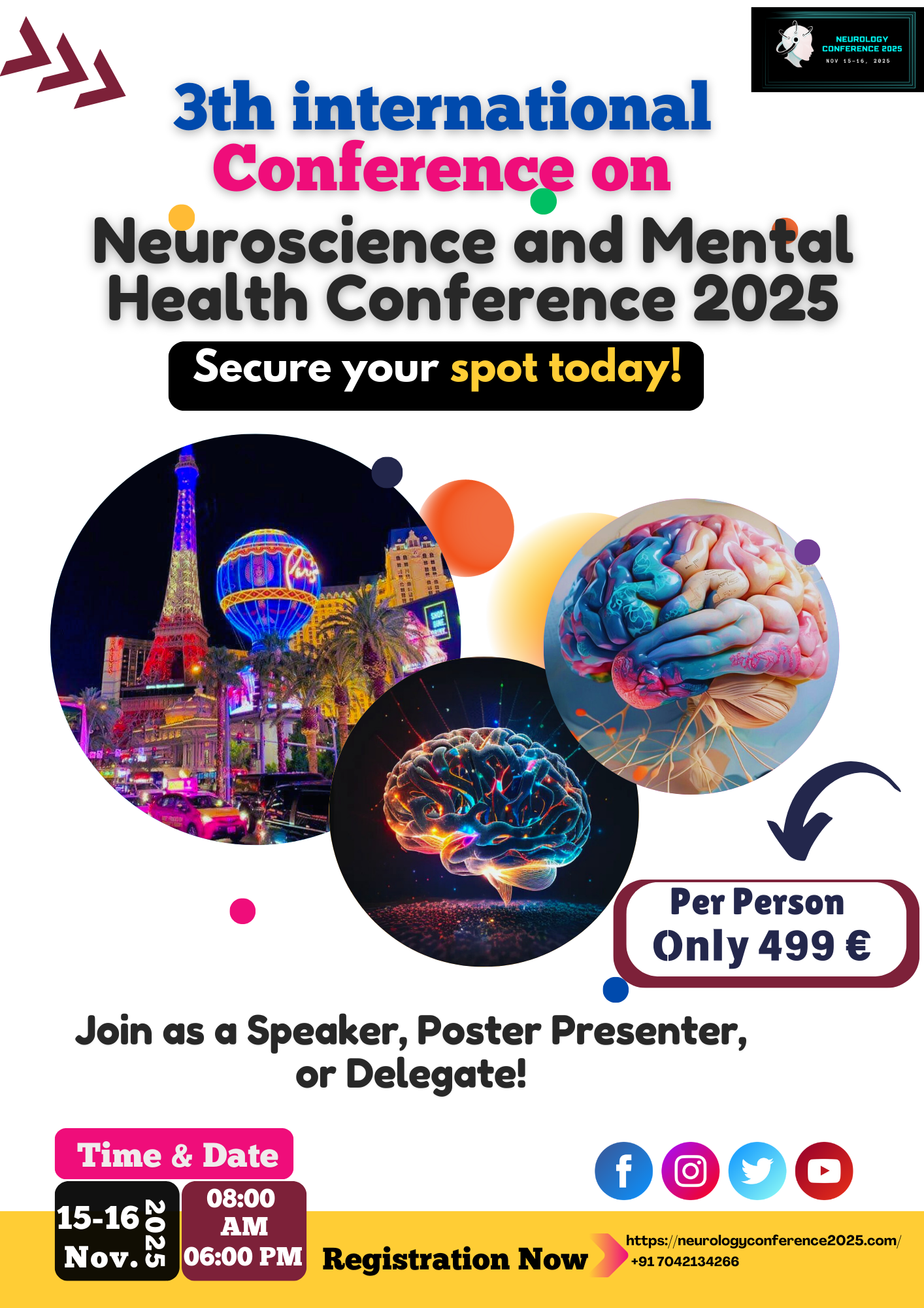 3rd Edition on International Neurology Conference 2025 in USA